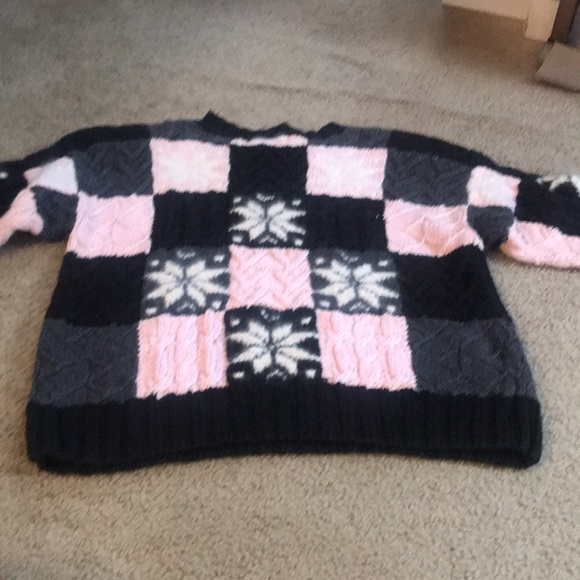 🌸NEW🌸 Patchwork Hand Knitted Vintage Sweater - Picture 10 of 16